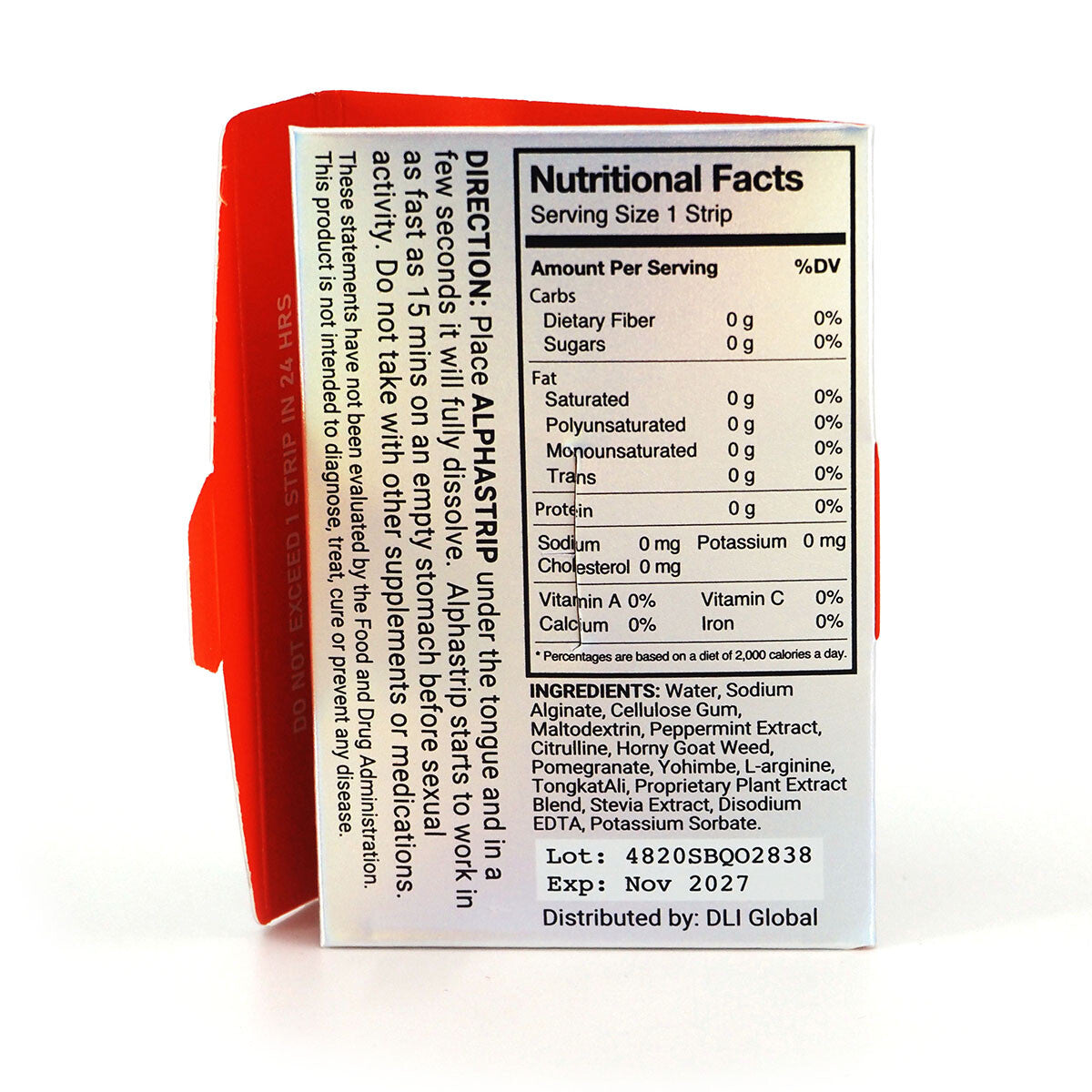 AlphaStrip Nutritional Facts